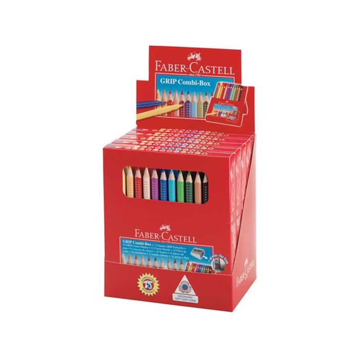 Picture of Crayon de couleur Faber Castell Jumbo GRIP etui 10 pcs