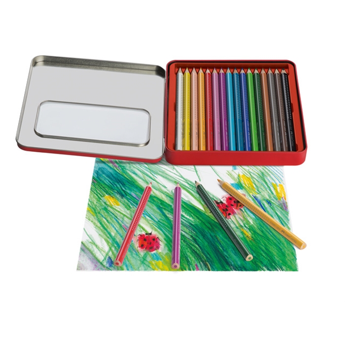 Picture of Crayon de couleur Faber Castell Jumbo GRIP etui 16 pieces