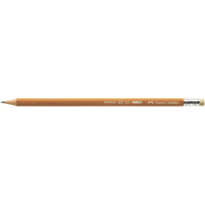 Image de Crayon Faber Castell 1117 HB laque avec gomme