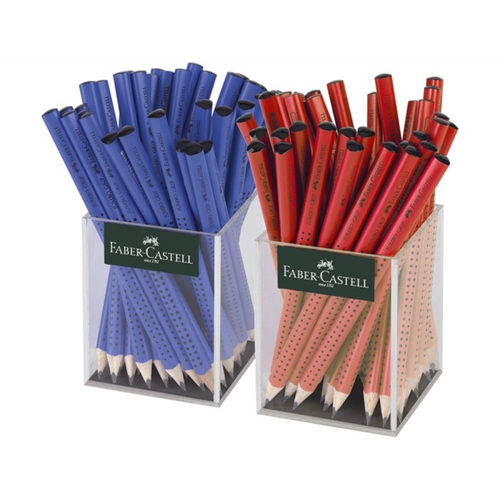 Afbeelding van potlood Faber-Castell Jumbo Grip 2 kokers van 36 stuks