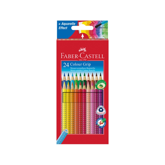 Picture of Crayon couleur Faber Castell GRIP etui carton 24 pcs