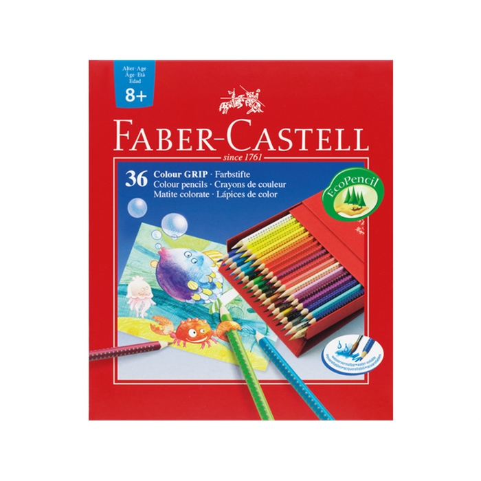 Picture of Crayon couleur Faber Castell GRIP box 36 pcs