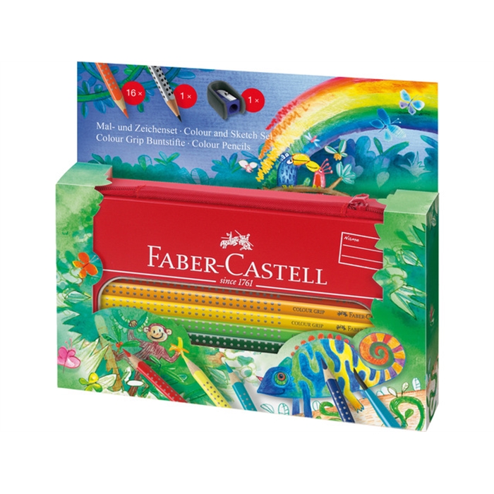 Picture of Crayon couleur Faber Castell GRIP etui