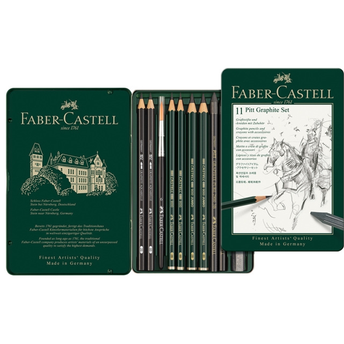 Picture of Set graphite Faber Castell Pitt 11 pces