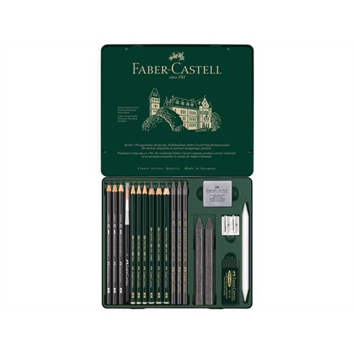 Picture of Set graphite Faber Castell Pitt 19 pces