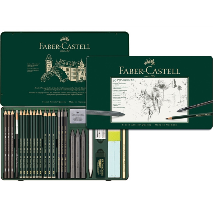 Picture of Set graphite Faber Castell Pitt 26 pces