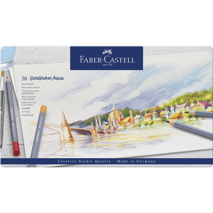 Picture of Crayon de couleur Aquarellables Faber-Castell Goldfaber     etui 36 pcs