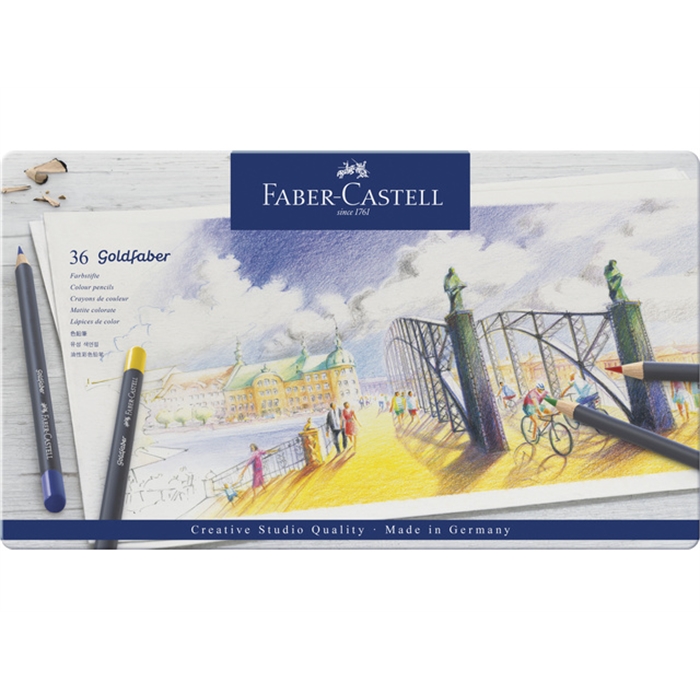 Picture of Crayon de couleur Faber-Castell Goldfaber etui 36 pcs