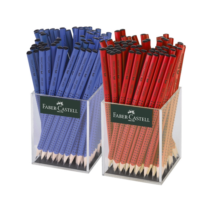 Image de Crayon Faber Castell GRIP 2001 2 etuis de 72 pces bleu/rouge