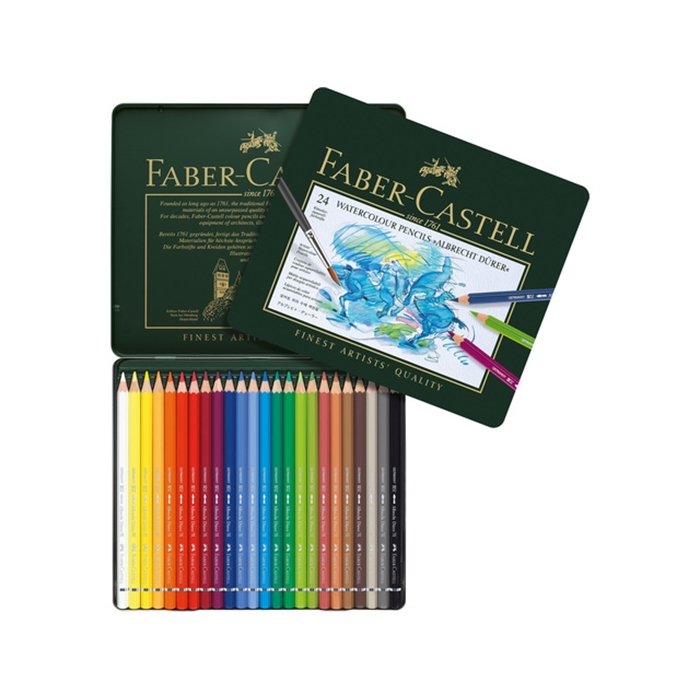 Picture of Crayon de couleur Aquarellables Faber Castell Albrecht      Dürer etui 24 pcs