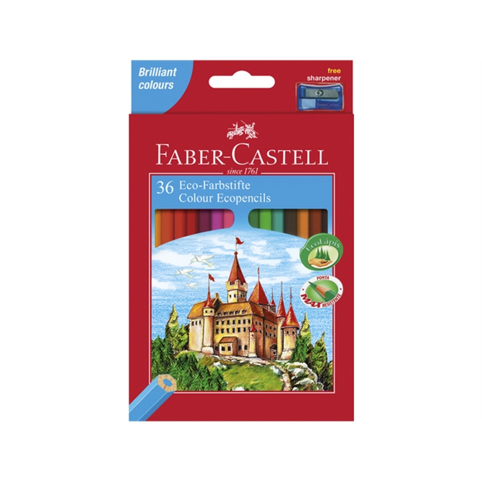 Picture of Crayons de couleur Faber-Castell Castle hexagonal etui  36  pièces