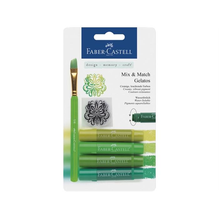 Picture of Crayon de couleur aquarellables Faber-Castell Gelatos 4x    vert