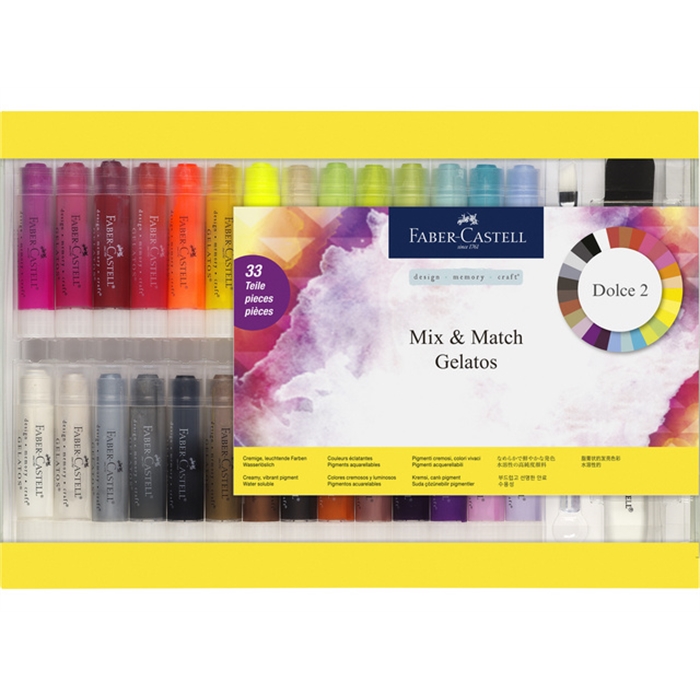 Picture of Crayon de couleur aquarellables Faber-Castell set de        cadeaux 28 couleurs