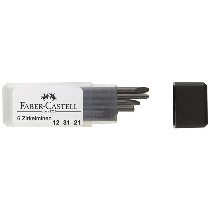 Picture of Mines pour compas Faber Castell tube 6pcs