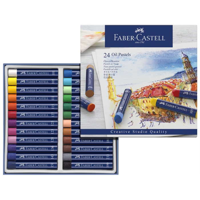 Picture of Craies pastel a l'huile Faber Castell Creative Studio etui  24 pcs