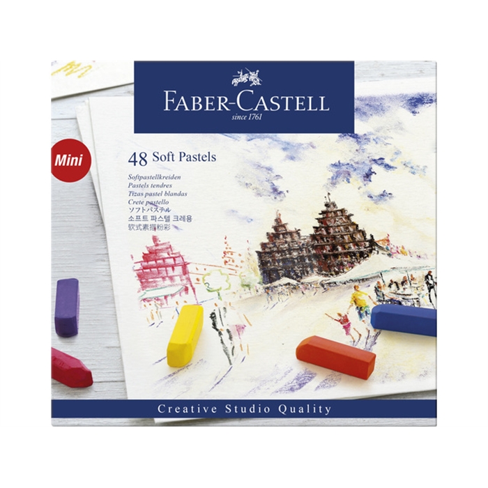 Picture of Craies pastel Faber Castell demi mesure etui 48 pieces