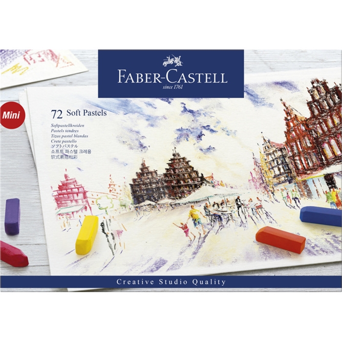 Picture of Craies pastel Faber Castell demi mesure etui 72 pieces