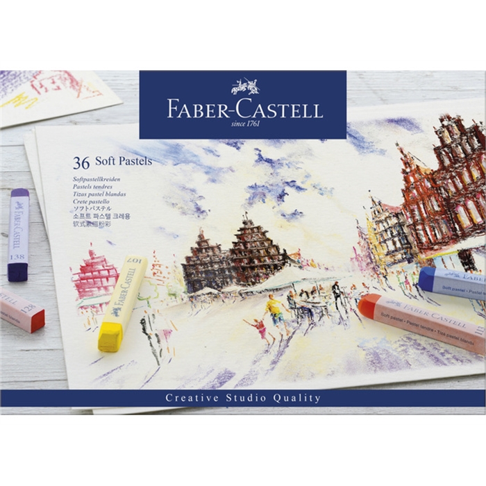 Picture of Craies pastel Faber Castell Creative Studio soft etui de 36 pieces