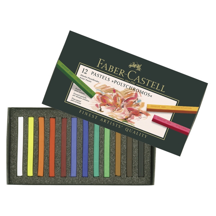 Picture of Craies pastel Faber Castell Polychromos etui 12 pces