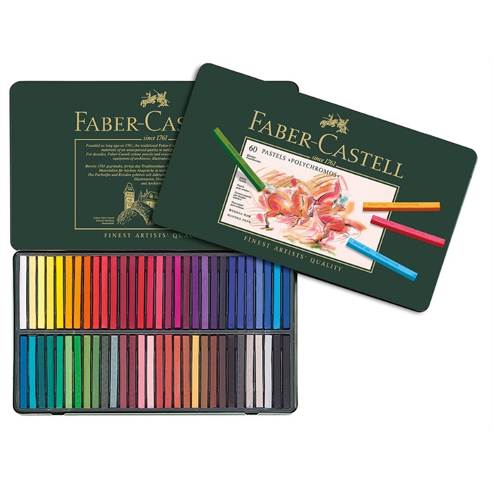 Picture of Craies pastel Faber Castell Polychromos etui 60 pces.