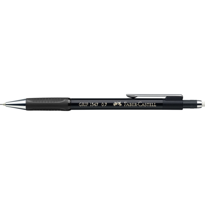 Picture of Porte-mine Faber Castell GRIP 1347 0,7mm noir metallique