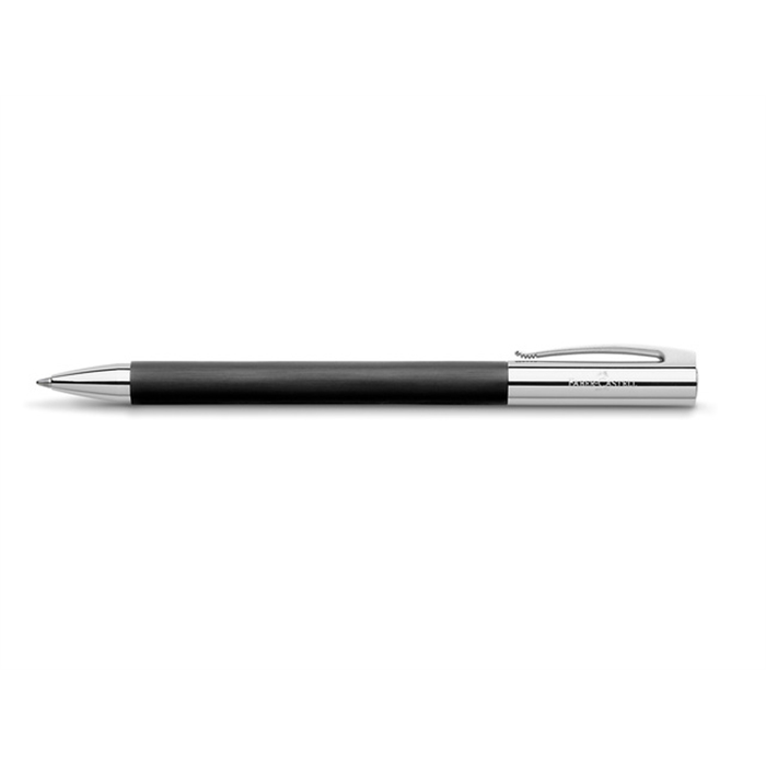 Afbeelding van balpen Faber Castell Ambition zwart geborsteld edelhars