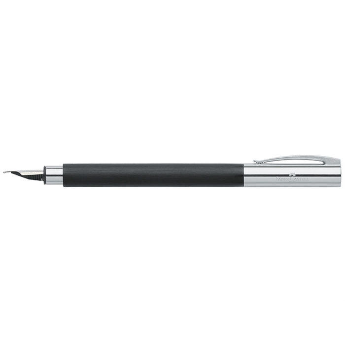 Picture of Stylo plume Faber Castell Ambition noir resine brossee F