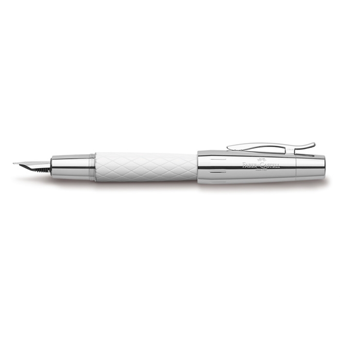 Picture of Stylo plume Faber Castell E-motion Guilloche Rhombus blanc B