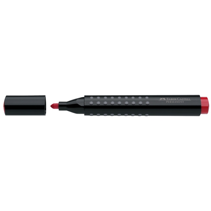 Picture of Marqueur Faber Castell GRIP 1504 permanent pointe ogive     rouge