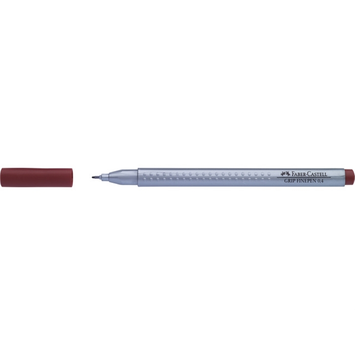 Afbeelding van fineliner Faber Castell GRIP 0,4mm gebrand oker