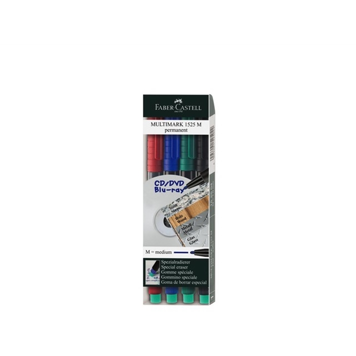 Picture of Marqueur Faber Castell Multimark permanent M etui 4 pces