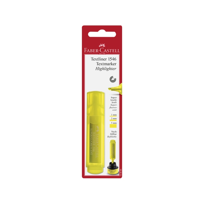 Image de Surligneur Faber Castell 1546 jaune sous blister