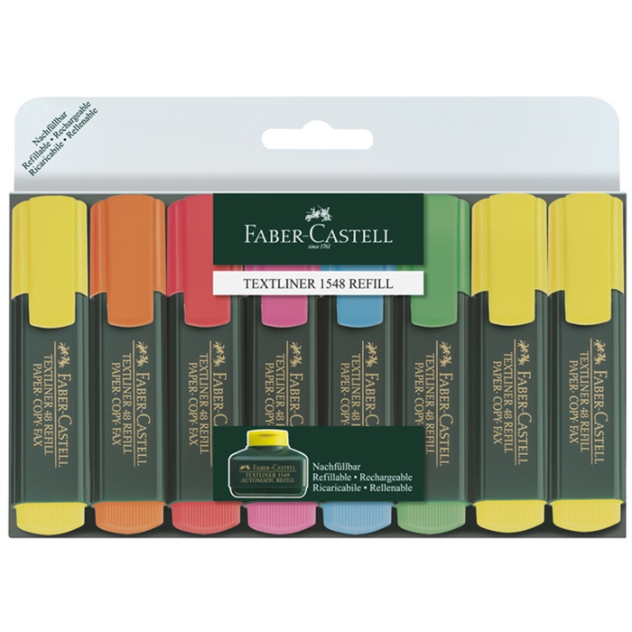 Image de Surligneur Faber Castell 48 promoset 6 couleurs fluo +2     gratuit