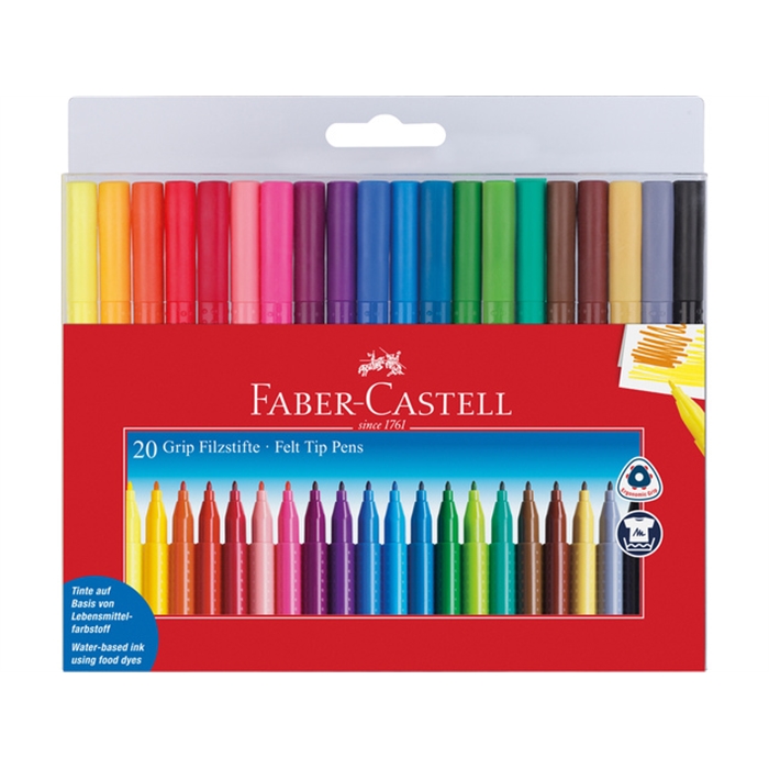 Picture of Feutres Faber Castell GRIP Colour etui 20 pces