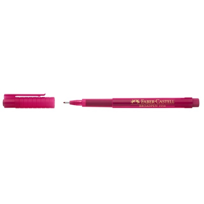 Afbeelding van fineliner Faber Castell Broadpen 1554 roze