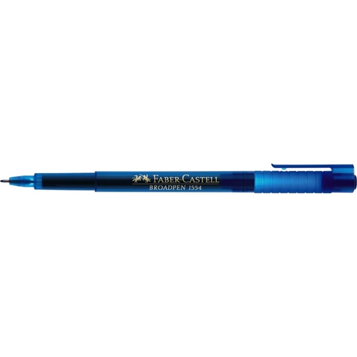 Afbeelding van fineliner Faber Castell Broadpen 1554 blauw