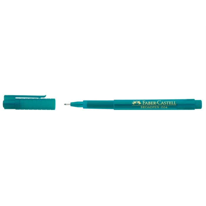 Afbeelding van fineliner Faber Castell Broadpen 1554 turquoise