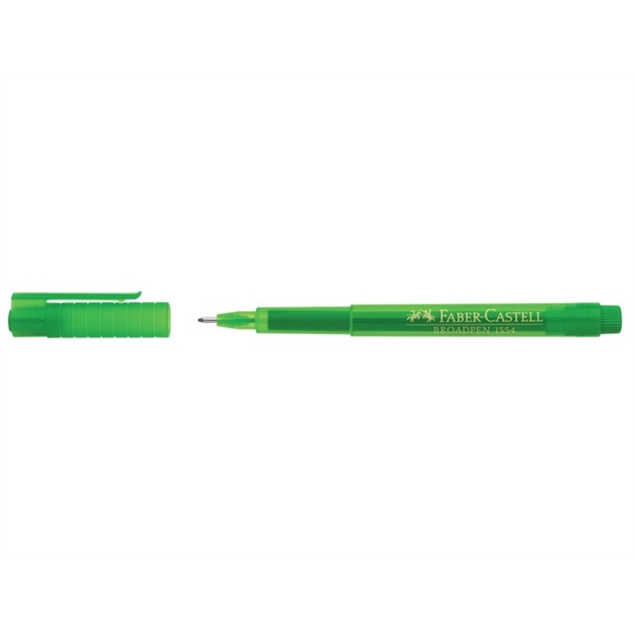 Afbeelding van fineliner Faber Castell Broadpen 1554 lichtgroen