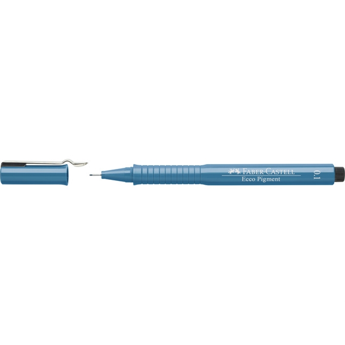 Afbeelding van tekenpen Faber Castell Ecco Pigment 0,1 mm blauw