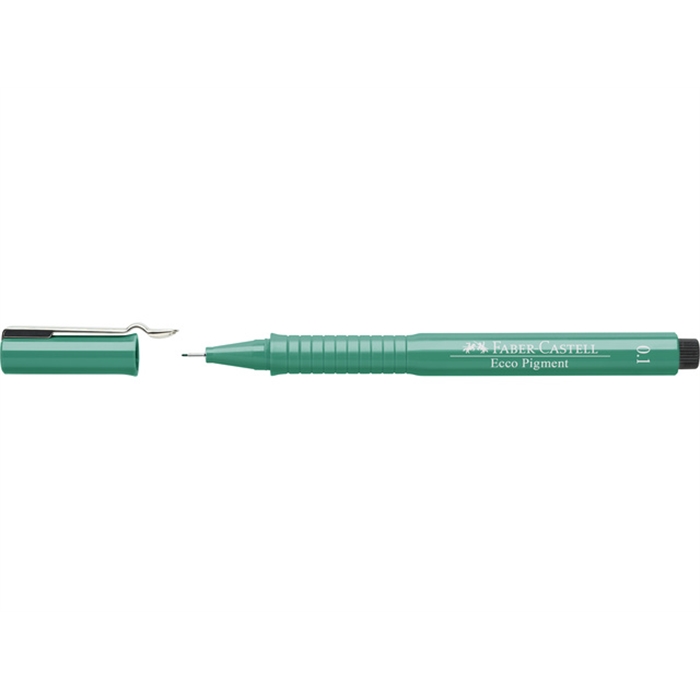 Afbeelding van tekenpen Faber-Castell Ecco Pigment 0,1 mm groen