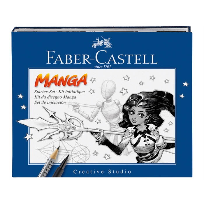 Afbeelding van tekenstift Faber Castell Pitt Artist Pen Manga starterset