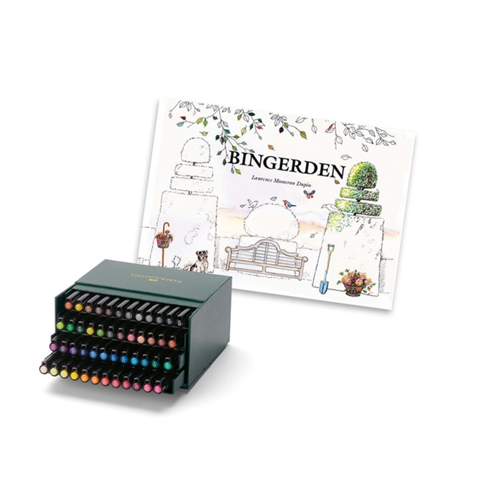 Afbeelding van tekenstift Faber Castell Pitt Artist Pen Brush 48-delig     Studiobox