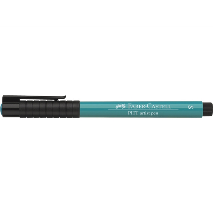 Afbeelding van tekenstift Faber Castell Pitt Artist Pen S 156 kobalt groen