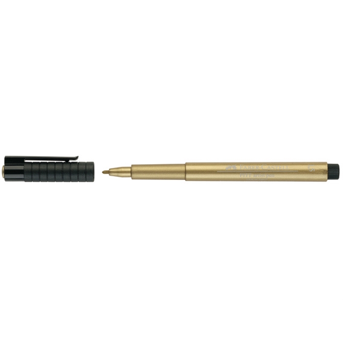 Afbeelding van tekenstift Faber Castell Pitt Artist Pen 250 goud