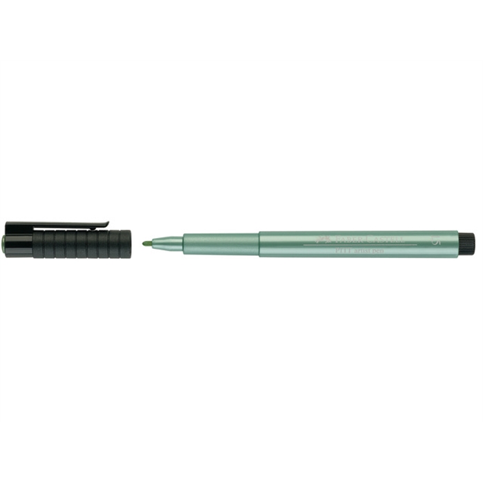 Afbeelding van tekenstift Faber Castell Pitt Artist Pen 294 groen metallic