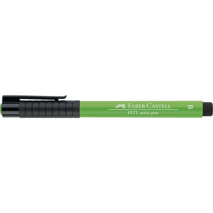 Afbeelding van tekenstift Faber Castell Pitt Artist Pen Brush 112 bladgroen