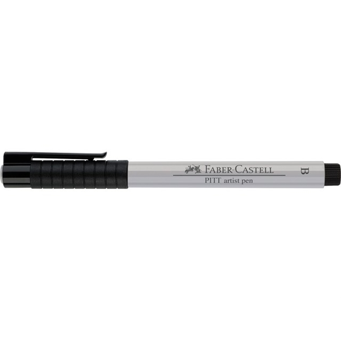 Afbeelding van tekenstift Faber Castell Pitt Artist Pen Brush 130          koudgrijs I