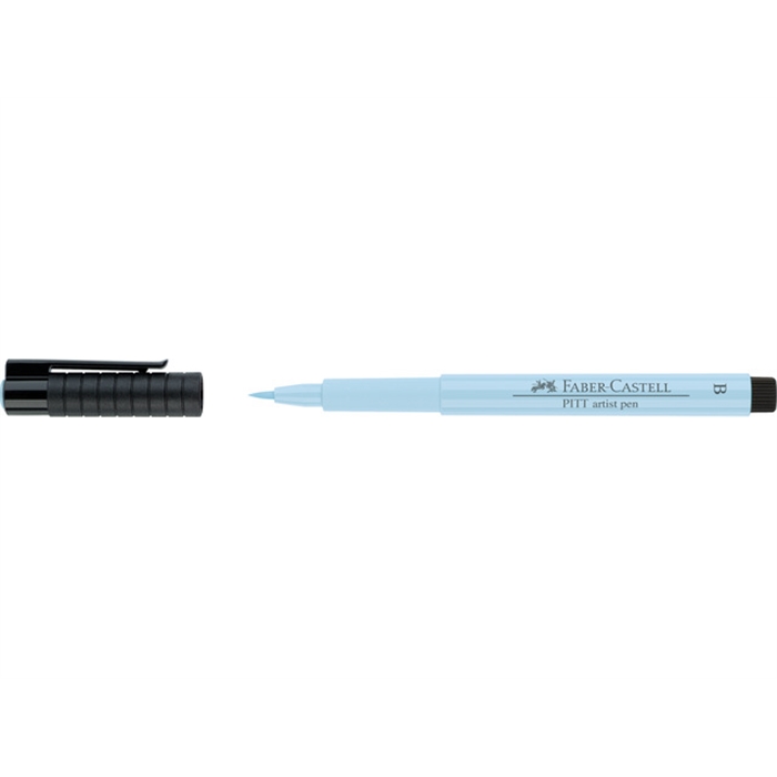 Afbeelding van tekenstift Faber Castell Pitt Artist Pen Brush 148 ijsblauw