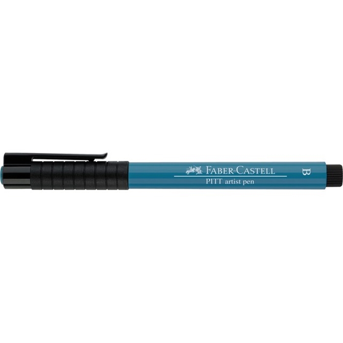 Afbeelding van tekenstift Faber Castell Pitt Artist Pen Brush 153 kobalt   turquoise