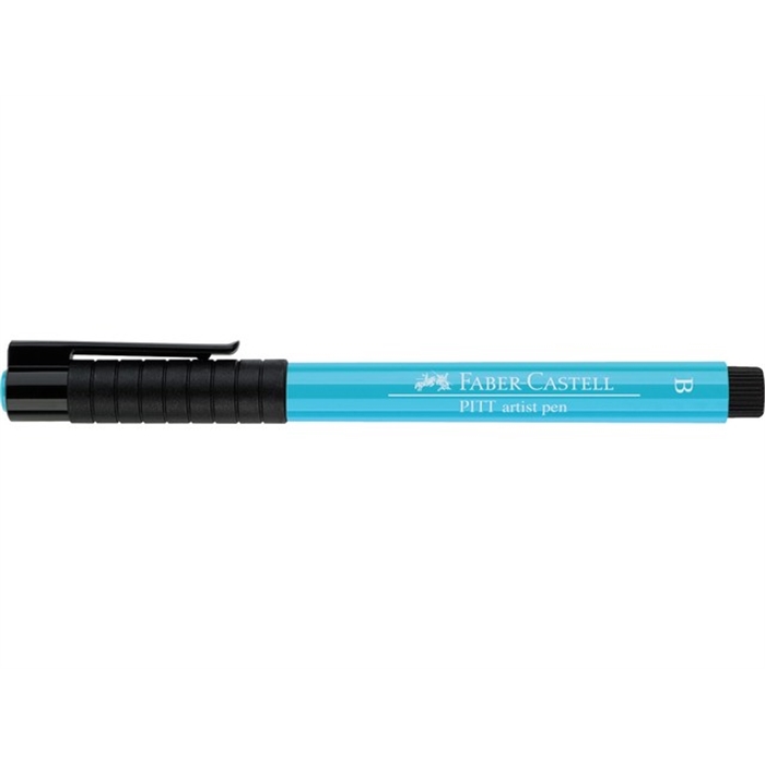 Afbeelding van tekenstift Faber Castell Pitt Artist Pen Brush 154 kobalt   turquoise licht